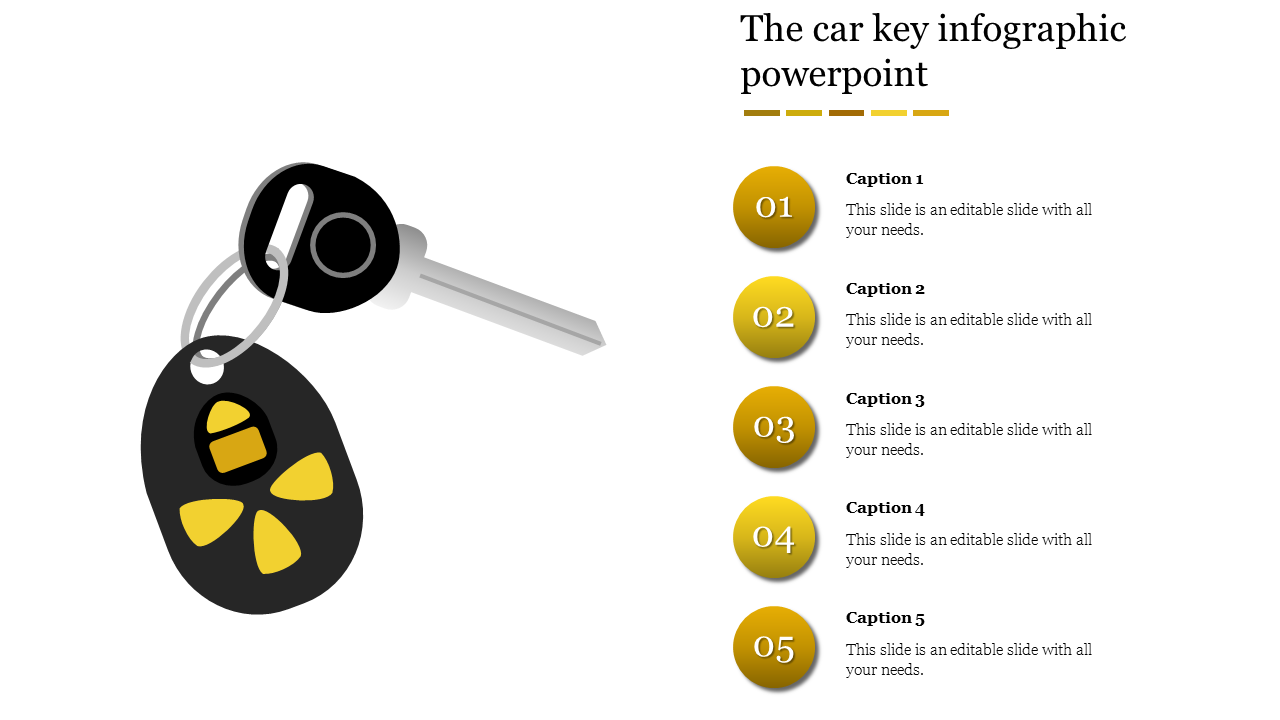 infographic powerpoint-The car key infographic powerpoint-5-Yellow